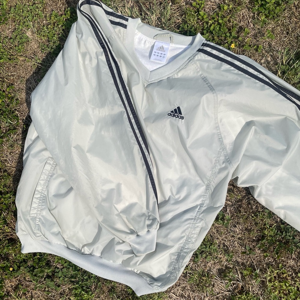 Vtg y2k 2003 Adidas windbreaker top - Picture 1 of 16